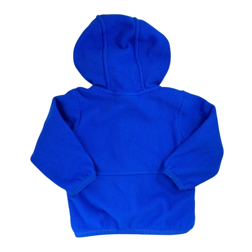 The North Face Baby Glacier Full Zip Hoodie Blue 6-12 Recycled Polyester‎ Fleece